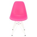 D2.DESIGN Krzesło P016 PP White dark pink