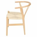 D2.DESIGN Krzesło Wicker lite drewno bukowe Naturalne siedzisko plecionka ze sznurka jutowego Naturalny inspirowane Wishbone