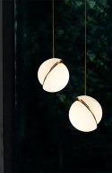 Lampa wisząca GLOBE 38 złota - LED, akryl, metal