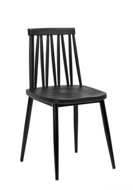 MODESTO krzesło TRAK czarne - polipropylen, metal