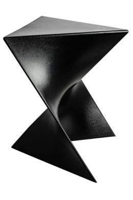 Geometryczny Stolik ZIK czarny - polipropylen, mat