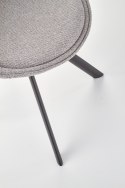 Halmar K358 krzesło popiel/czarne tkanina+metal