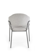 Halmar K359 krzesło jasny popiel tkanina/stelaż czarny