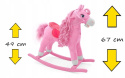 Milly Mally Koń Konik na biegunach Princess Różowy świecące serduszko rusza pyskiem i ogonem wydaje odgłosy