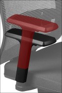 Fotel obrotowy GN-301 POMARAŃCZOWY - krzesło biurowe do biurka - TILT, ZAGŁÓWEK