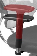 Fotel obrotowy HN-5018 SZARY - krzesło biurowe do biurka - TILT, ZAGŁÓWEK