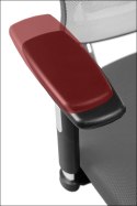 Fotel obrotowy HN-5018 SZARY - krzesło biurowe do biurka - TILT, ZAGŁÓWEK