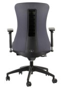 Fotel obrotowy KENTON SZARY - krzesło biurowe do biurka - TILT