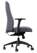 Fotel obrotowy KENTON SZARY - krzesło biurowe do biurka - TILT