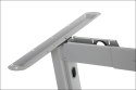 STELAŻ do biurka stołu STT-01 z rozsuwaną belką - Aluminium - z kanałem kablowym