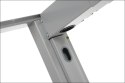STELAŻ do biurka stołu STT-01 z rozsuwaną belką - Aluminium - z kanałem kablowym