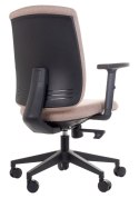 Fotel obrotowy ZN-605-B tk.6 beżowy - krzesło biurowe do biurka - TILT