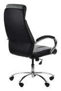 Fotel obrotowy CLIFTON tk. A45/PU szary - krzesło biurowe do biurka - TILT