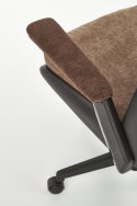 Halmar HERBIC fotel gabinetowy brązowy / czarny