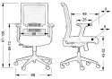 Fotel obrotowy RIVERTON F/L - różne kolory - czarny-czarny - krzesło biurowe do biurka - TILT