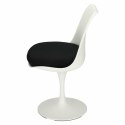 D2.DESIGN Krzesło Tul białe/czarna poduszka