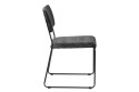 ACTONA Krzesło Cornelia VIC Dark grey ciemny szary tkanina, podstawa metal malowany czarny