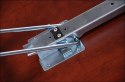 STELAŻ SKŁADANY do biurka stołu SC-922 - 59 cm, aluminium z możliwością sztaplowania