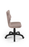Entelo Petit Czarny JS08 rozmiar 4 - DOBRE KRZESŁO dla kręgosłupa, ortopedyczne - fotel obrotowy do biurka