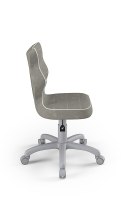 Entelo Petit Szary VS03 rozmiar 4 - DOBRE KRZESŁO dla kręgosłupa, ortopedyczne - fotel obrotowy do biurka