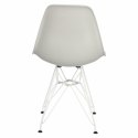 D2.DESIGN Krzesło P016 PP White light grey