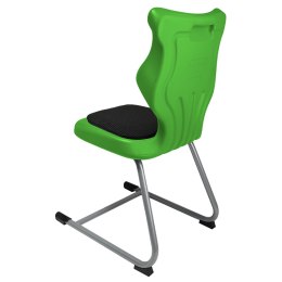 Ergonomiczne krzesło szkolne C-line Soft rozmiar 4 zielony - dobre krzesło stacjonarne do biurka, ławki, szkoły, sali konferencyjnej dla dzieci i dla dorosłych 