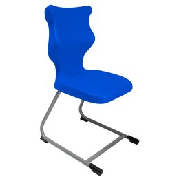 Ergonomiczne krzesło szkolne C-line rozmiar 3 niebieski - dobre krzesło stacjonarne do biurka, ławki, szkoły, sali konferencyjnej dla dzieci i dla dorosłych 
