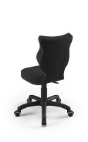 ENTELO Petit Czarny Velvet 17 rozmiar 3 - DOBRE KRZESŁO dla kręgosłupa, ortopedyczne - fotel obrotowy do biurka