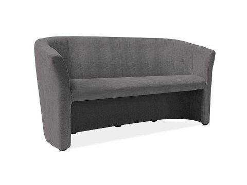 SOFA TM-3 CIEMNA SZARA LIRA 15 / WENGE - kanapa trzyosobowa