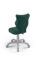 ENTELO Petit Szary Velvet 05 rozmiar 4 - DOBRE KRZESŁO dla kręgosłupa, ortopedyczne - fotel obrotowy do biurka