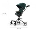 Qplay Qplay Easy Wózek Dziecięcy 3w1 Green , wygodna, nowoczesna zielona spacerówka, lekki aluminiowy stelaż, obracane siedzisko