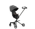 Qplay Qplay Easy Wózek Dziecięcy 3w1 Grey - wygodna, nowoczesna szara spacerówka - lekki aluminiowy stelaż, obracane siedzisko