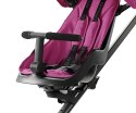 Qplay Qplay Easy Wózek Dziecięcy 3w1 Pink - wygodna, nowoczesna różowa spacerówka - lekki aluminiowy stelaż, obracane siedzisko