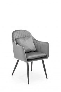 Halmar K464 krzesło popiel, tkanina - velvet / stal malowana proszkowo