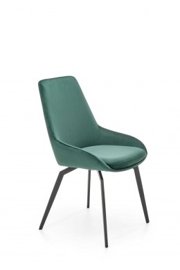 Halmar K479 krzesło ciemny zielony, tkanina - velvet / metal