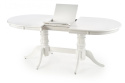 Halmar stół rozkładany JOSEPH owalny 150-190x90 biały blat MDF lakierowany nogi drewno lite