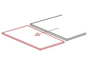 SIGNAL STÓŁ GD017 SZKŁO HARTOWANE BIAŁY/ STELAŻ METAL CHROM 110(170)x74