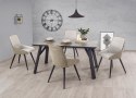 Halmar HALIFAX stół prostokątny 160x90 jasny beton MDF laminowany nogi stal malowana proszkowo czarny