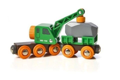 BRIO BRIO World Kolejowy Wagon Dźwigowy