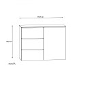 Forte TACJUS TXCK224-C605 Komoda