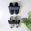 Intesi Uchwyt na buty Organizer Półka czarny tworzywo na jedną parę butów do zamontowanie na ścianie lub wewnątrz szafki