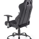 Halmar DRAKE fotel obrotowy gabinetowy czarny / popielaty TILT gamingowy krzesło do biurka Gamingowe