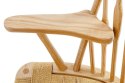 King Home Fotel BOHO PAVO natural - drewno jesionowe, naturalne włókne