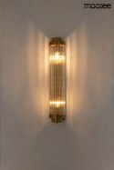 LAMPA ŚCIENNA KINKIET COLUMN stal szczotkowana ZŁOTA klosze szklane 2xE14 Moosee MOOSEE do domu restauracji hotelu