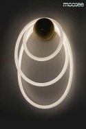 Moosee MOOSEE Kinkiet lampa ścienna LED SERPIENTE złota metal elastyczny wąż biały