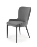 Halmar K425 krzesło do jadalni popielaty, materiał: tkanina velvet