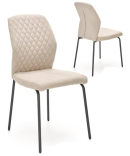Halmar K461 krzesło do jadalni beżowy, materiał: tkanina / metal