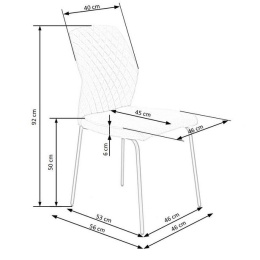 Halmar K461 krzesło do jadalni beżowy, materiał: tkanina / metal