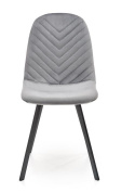 Halmar K462 krzesło do jadalni popiel, materiał: tkanina - velvet / metal