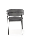Halmar K426 krzesło popielaty, ( szary ) materiał: tkanina velvet / stal malowana proszkowo